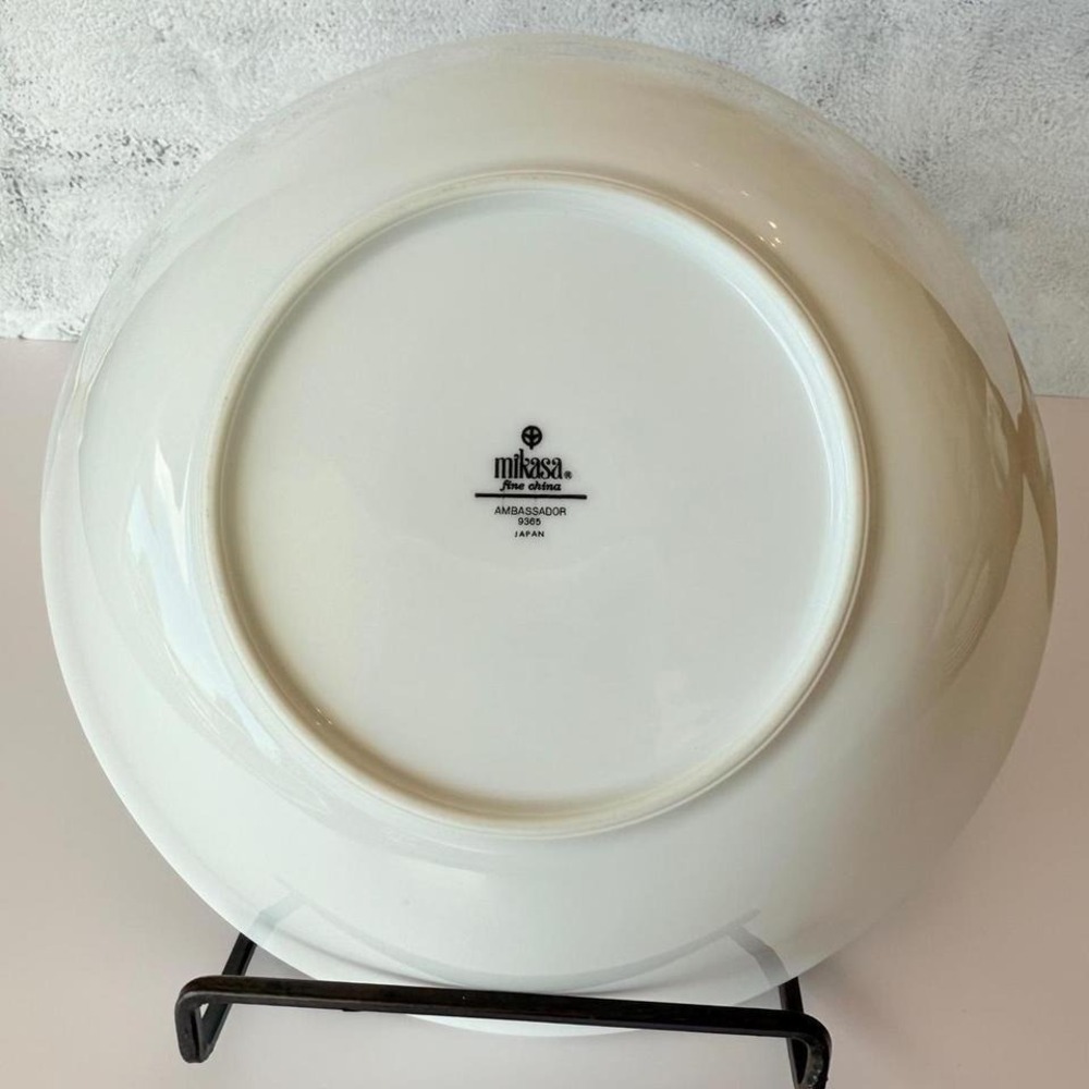 Mikasa Ambassador 9" Round Vegetable‎ Bowl 9365 Japan Discontinued EUC - Picture 3 of 8